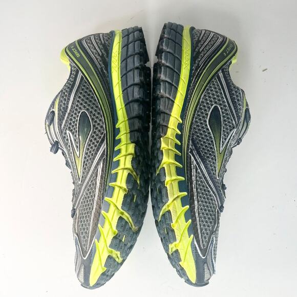 Brooks Ghost 6 Running Sneakers Shoes Grey Black Green Blue Silver Men 12.5 - Picture 6 of 14